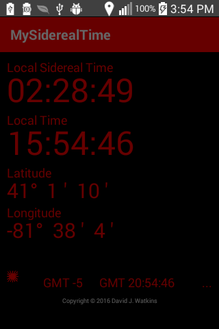 MySiderealTime for Android™